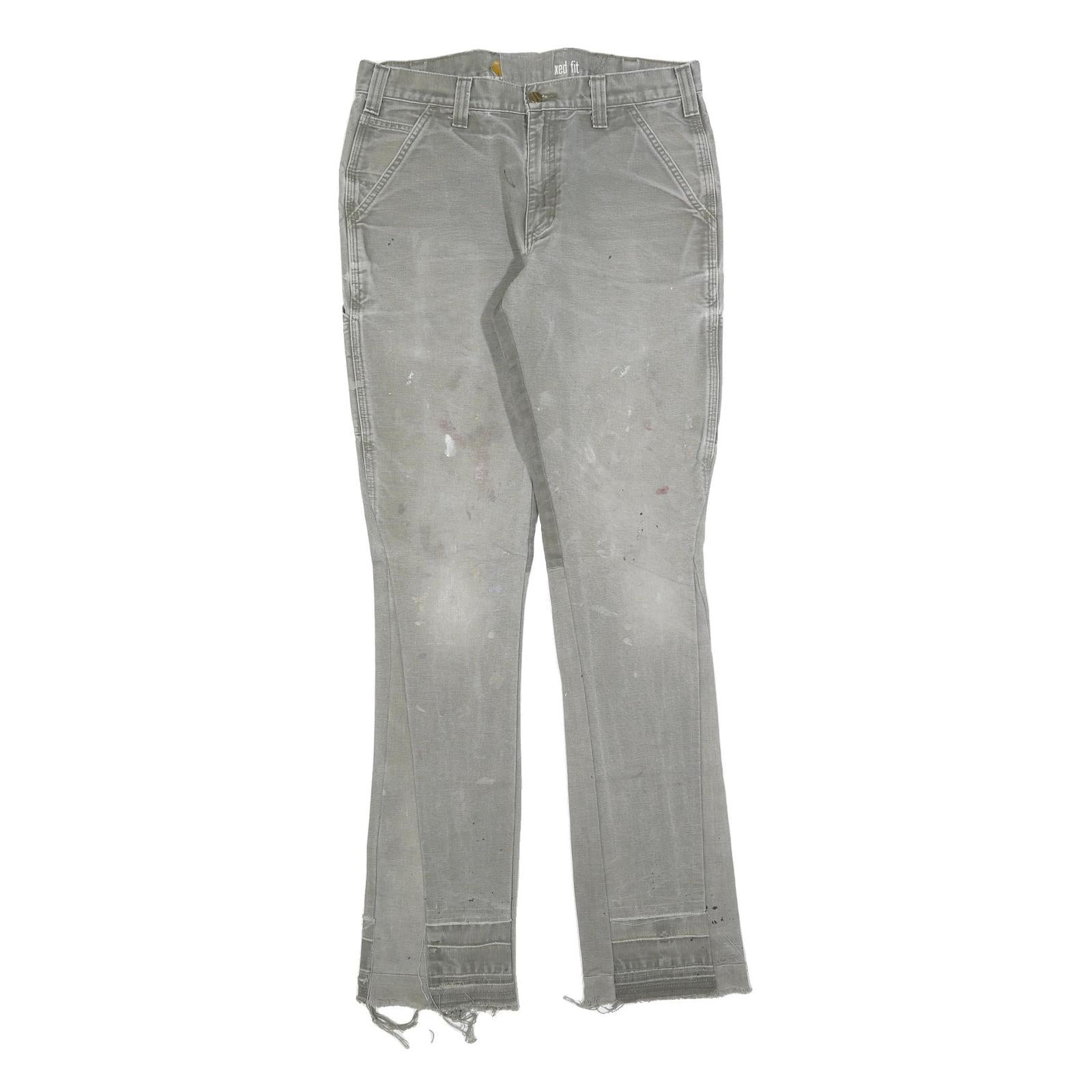 CARHARTT Womens Relaxed Fit Straight Cotton Blend Denim W32 L36 Workwear