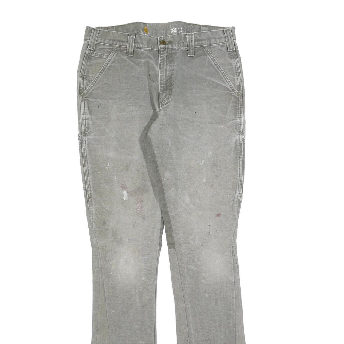 CARHARTT Womens Relaxed Fit Straight Cotton Blend Denim W32 L36 Workwear