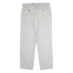 TOMMY HILFIGER Mens Cotton Blend White Regular Straight Trousers W32 L30 Classic