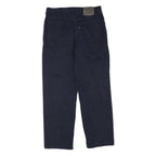 LEVI'S Mens Cotton Blend Black Regular Straight Trousers W30 L30 Classic Zip