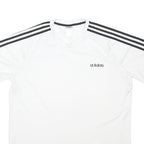 ADIDAS Mens White & Black Classic T-Shirt XL Short Sleeve Crew Neck Sportswear