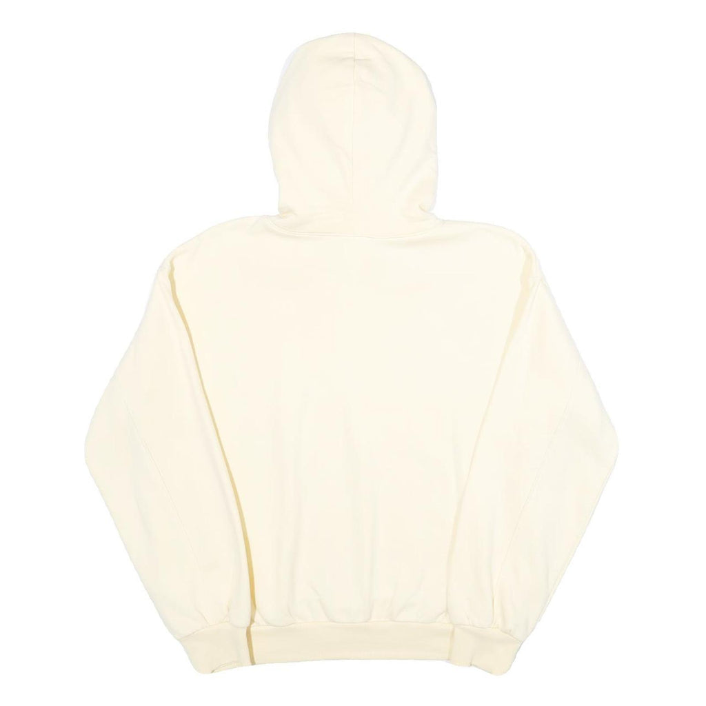 H&M Womens Cream Hoodie XS Cotton Blend Pullover Casual Essentials