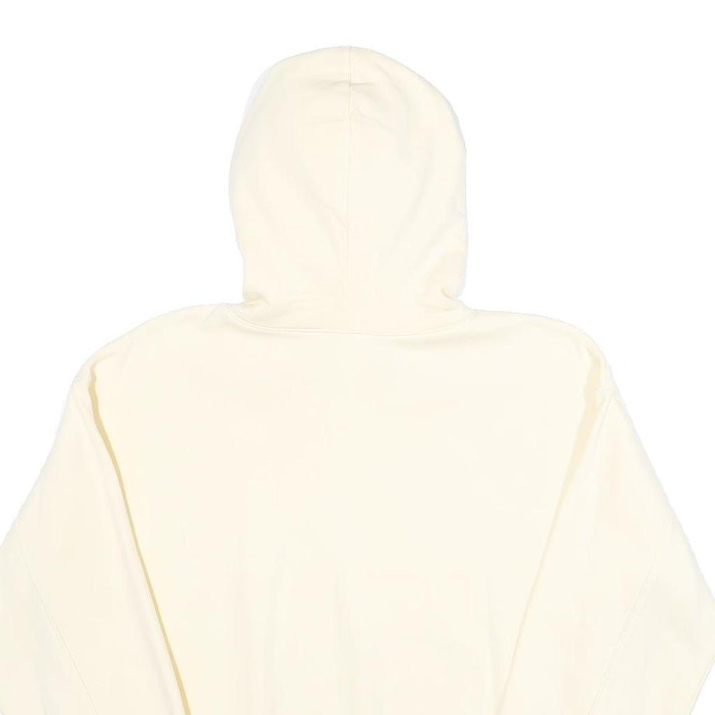 H&M Womens Cream Hoodie XS Cotton Blend Pullover Casual Essentials