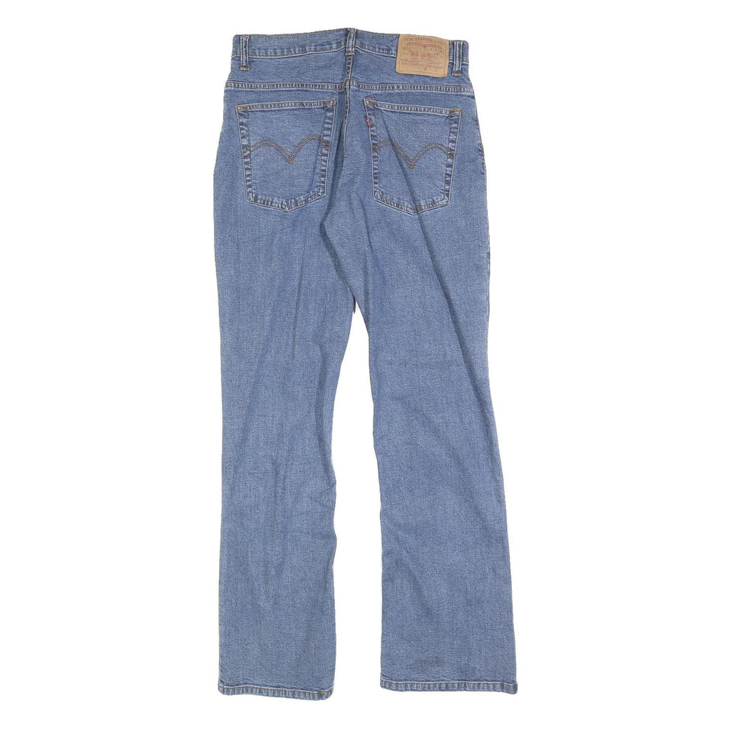 LEVI'S Womens Regular Blue Denim Jeans Medium W28 L30 Classic Cotton Blend Zip