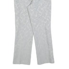 TREND Womens Polyester Blend Grey Regular Fit Straight Leg Trousers W25 L28