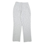 TREND Womens Polyester Blend Grey Regular Fit Straight Leg Trousers W25 L28