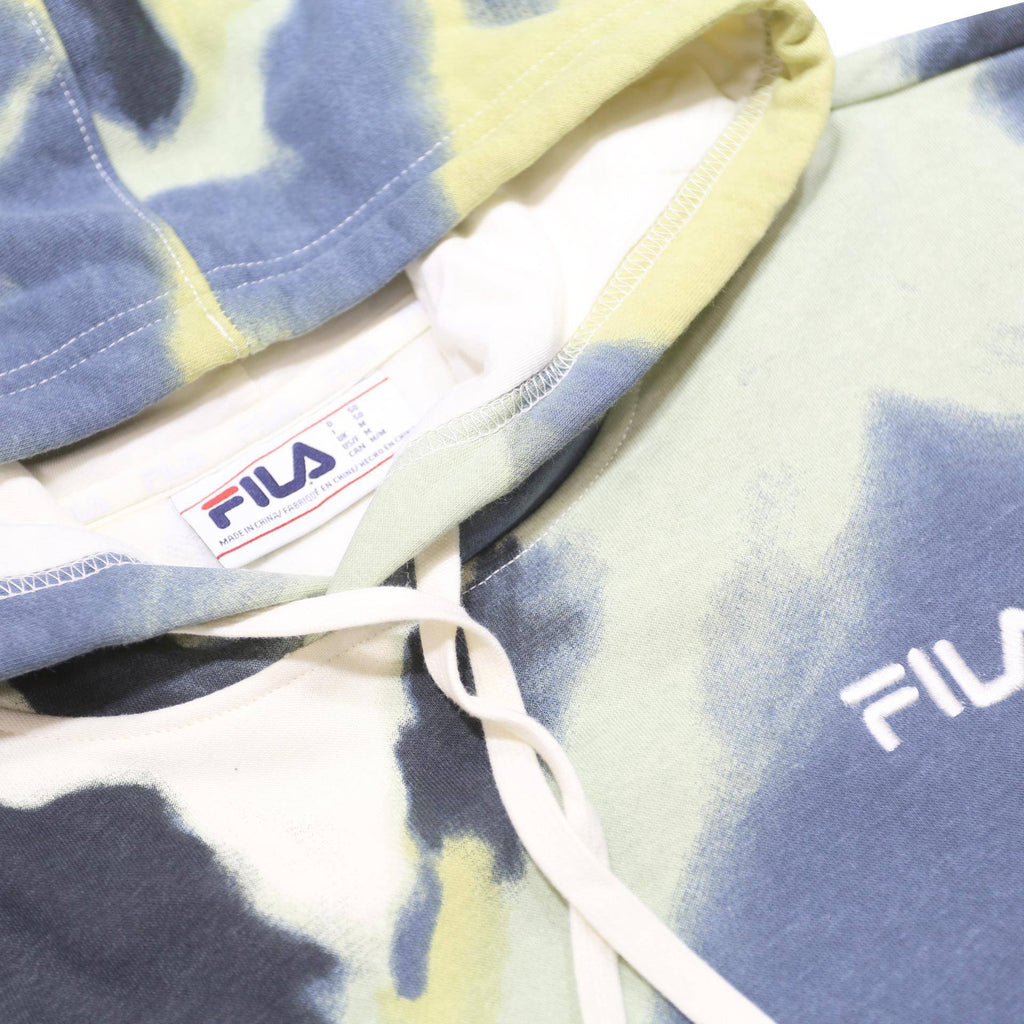 FILA Mens Multi Colour Tie Dye Pullover Hoodie M Cotton Blend Casual