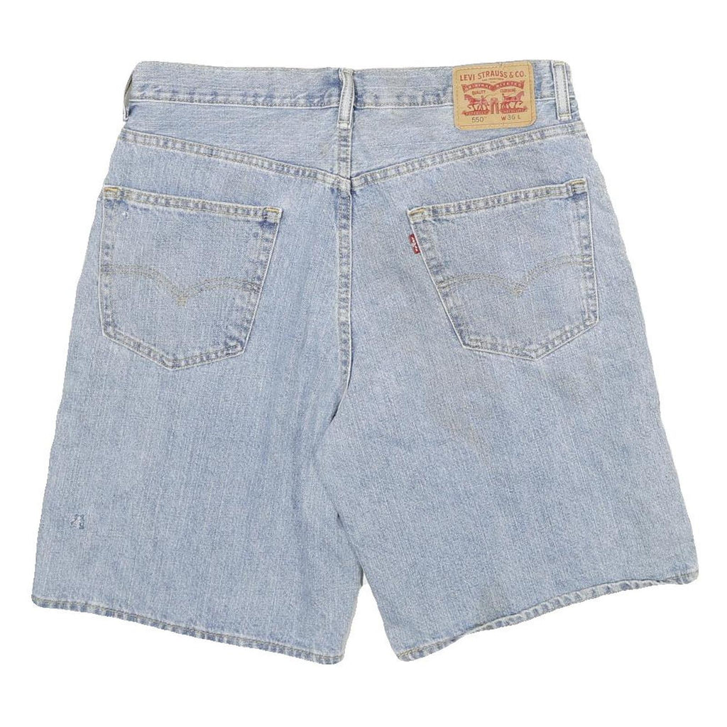 LEVI'S Mens Denim Shorts Blue 2XL W36 Classic Fit Five Pocket Style