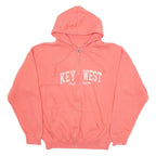 PACIFIC & COMPANY Key West Florida Womens Pink Hoodie Full Zip USA M