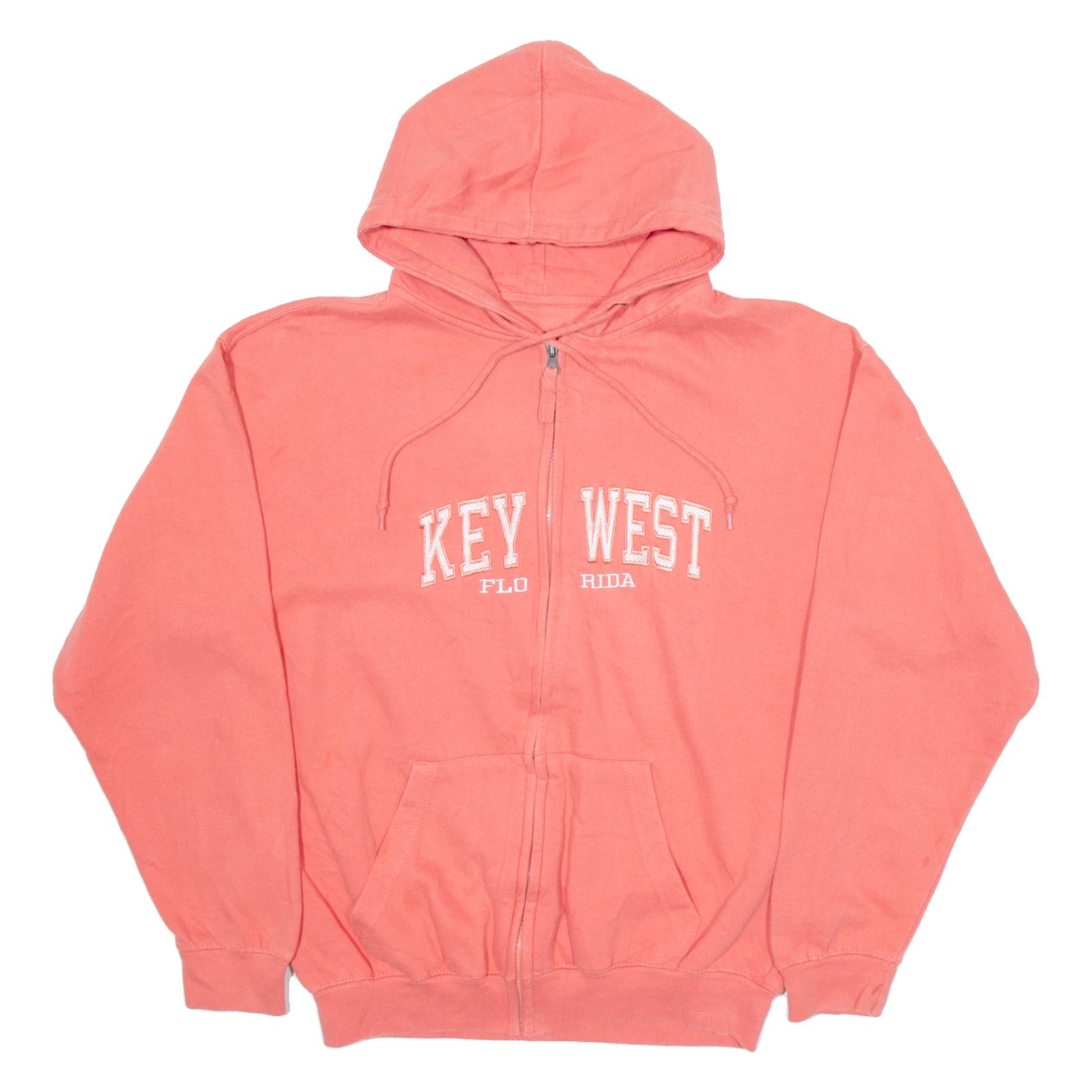 PACIFIC & COMPANY Key West Florida Womens Pink Hoodie Full Zip USA M