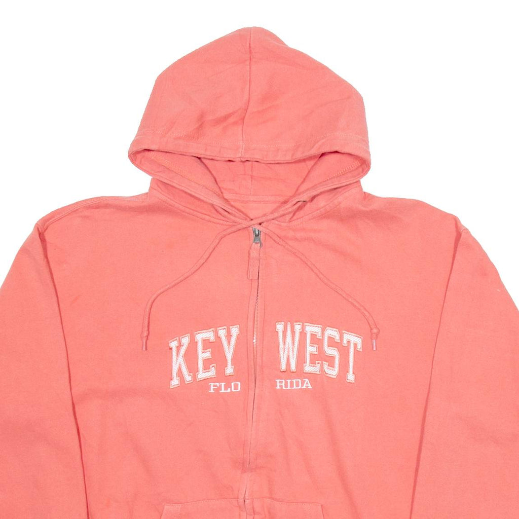 PACIFIC & COMPANY Key West Florida Womens Pink Hoodie Full Zip USA M