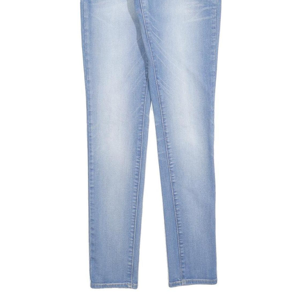 LEVI'S Womens Slim Light Blue Denim Cotton Blend Jeans W25 L32 Stretch Zip