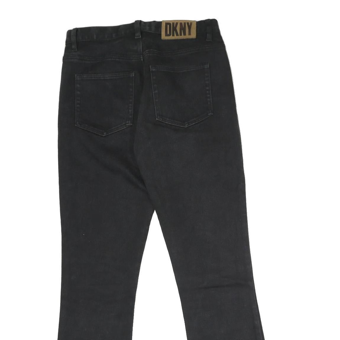DKNY Mens Jeans Black Regular Straight Denim Medium W28 L28 Stylish Durable
