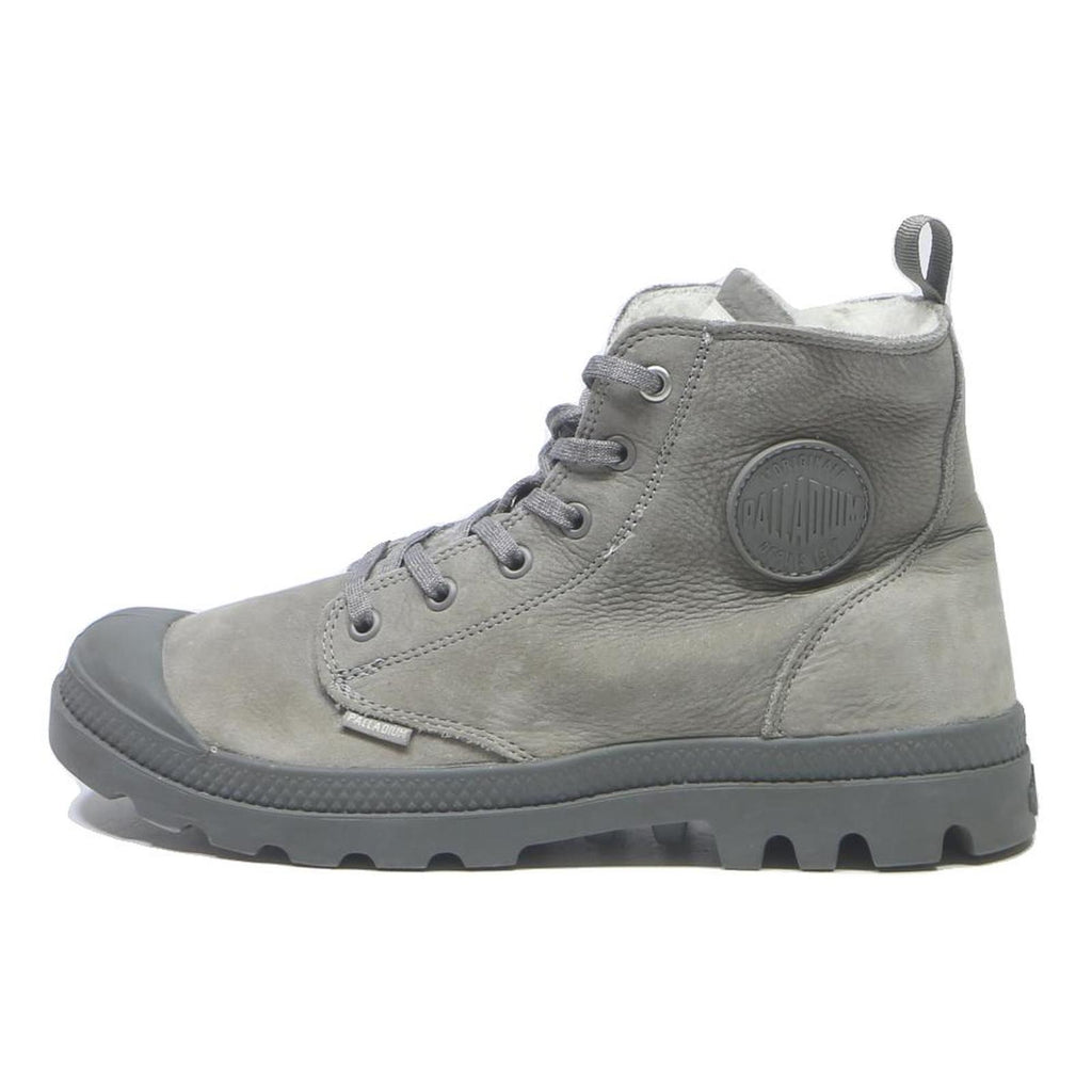 PALLADIUM Womens Lace-Up Boots Footwear Grey Synthetic UK 7 Comfort Style