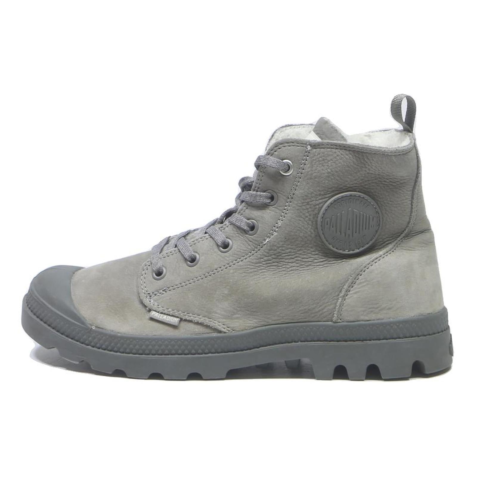 PALLADIUM Womens Lace-Up Boots Footwear Grey Synthetic UK 7 Comfort Style
