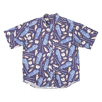 ROUNDTREE & YORKE Mens Shirt Blue Crazy Pattern XL