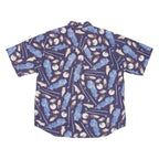 ROUNDTREE & YORKE Mens Shirt Blue Crazy Pattern XL