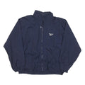REEBOK Mens Navy Blue Training Zip Jacket XL Nylon Plain Sportswear