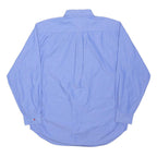 TOMMY HILFIGER Mens Blue Cotton Shirt M Button Down Collar Chest Pocket