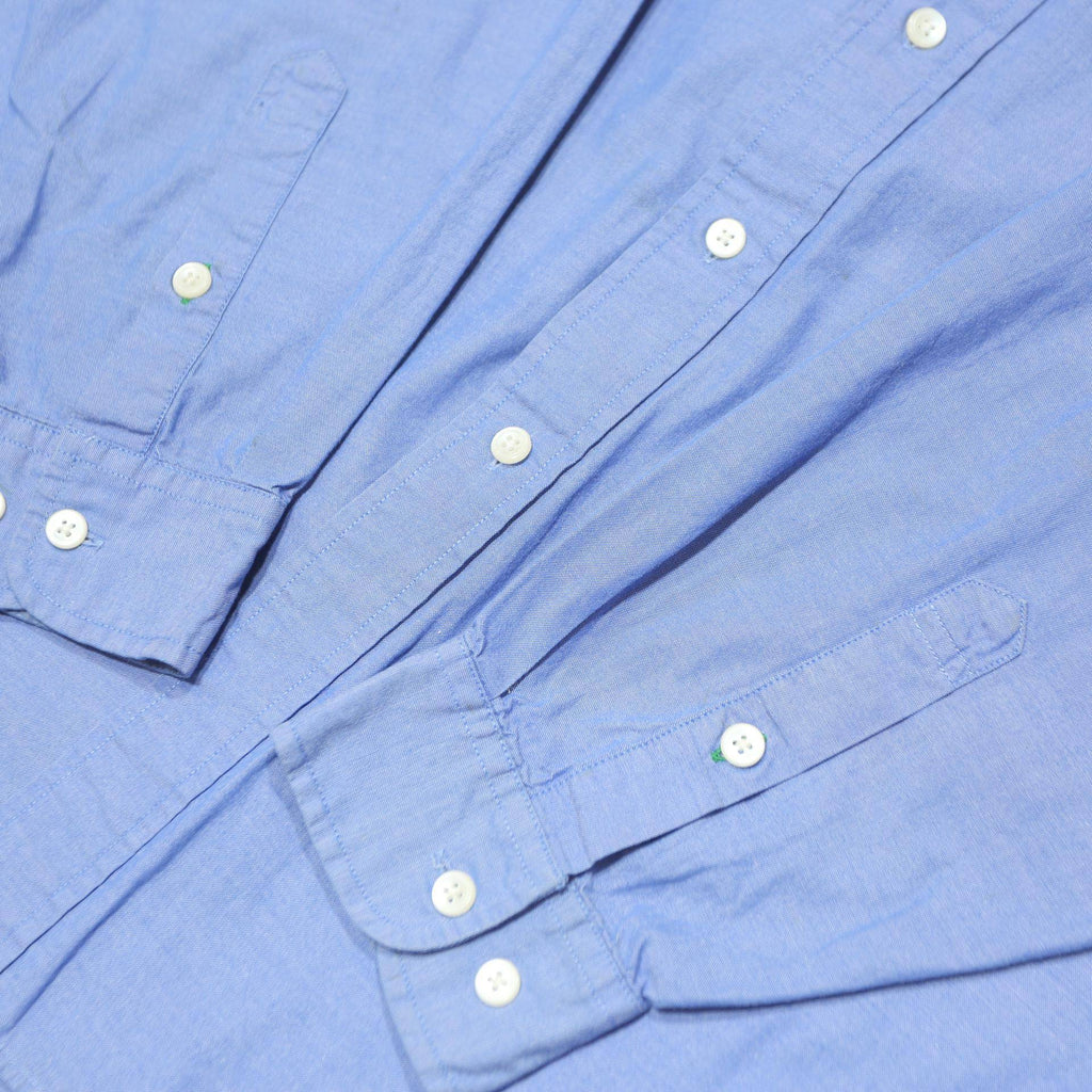 TOMMY HILFIGER Mens Blue Cotton Shirt M Button Down Collar Chest Pocket