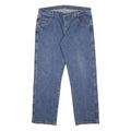 WRANGLER Mens Regular Fit Blue Denim Jeans W34 L30 Classic Zip Cotton Blend