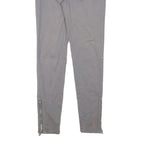 MICHAEL KORS Womens Cotton Blend Grey Slim Skinny Trousers W28 L29 Zip Pocketed
