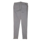 MICHAEL KORS Womens Cotton Blend Grey Slim Skinny Trousers W28 L29 Zip Pocketed
