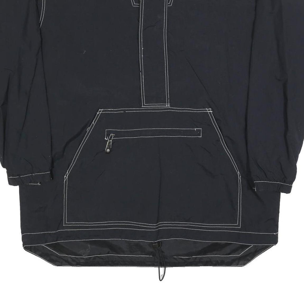 DELFY 1000 Mens Black Zip Up Jacket M Polyester Blend Outdoor Casual Lightweight