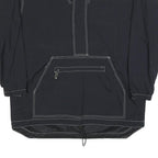 DELFY 1000 Mens Black Zip Up Jacket M Polyester Blend Outdoor Casual Lightweight