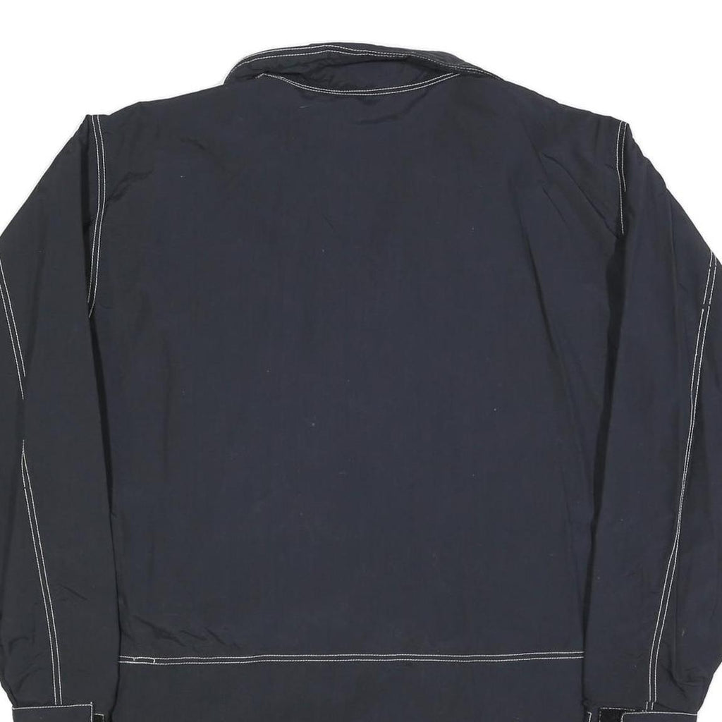 DELFY 1000 Mens Black Zip Up Jacket M Polyester Blend Outdoor Casual Lightweight