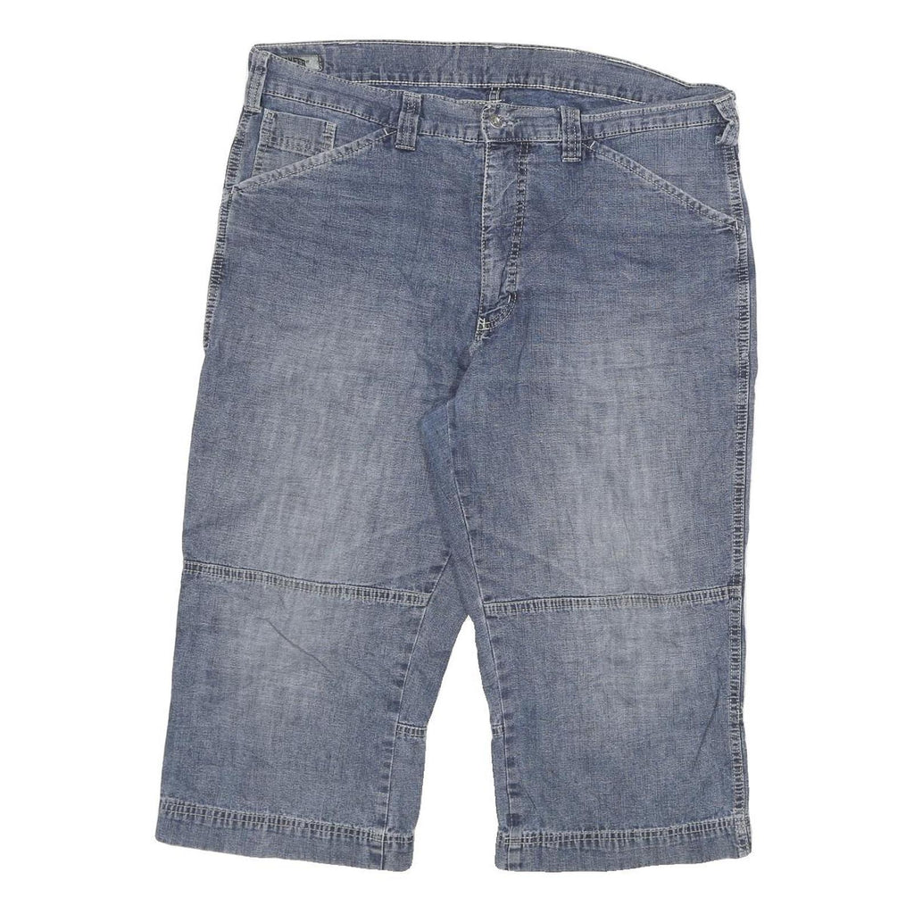 PIONEER Mens Shorts Blue Casual Denim 2XL W36 Cotton Blend Relaxed Fit