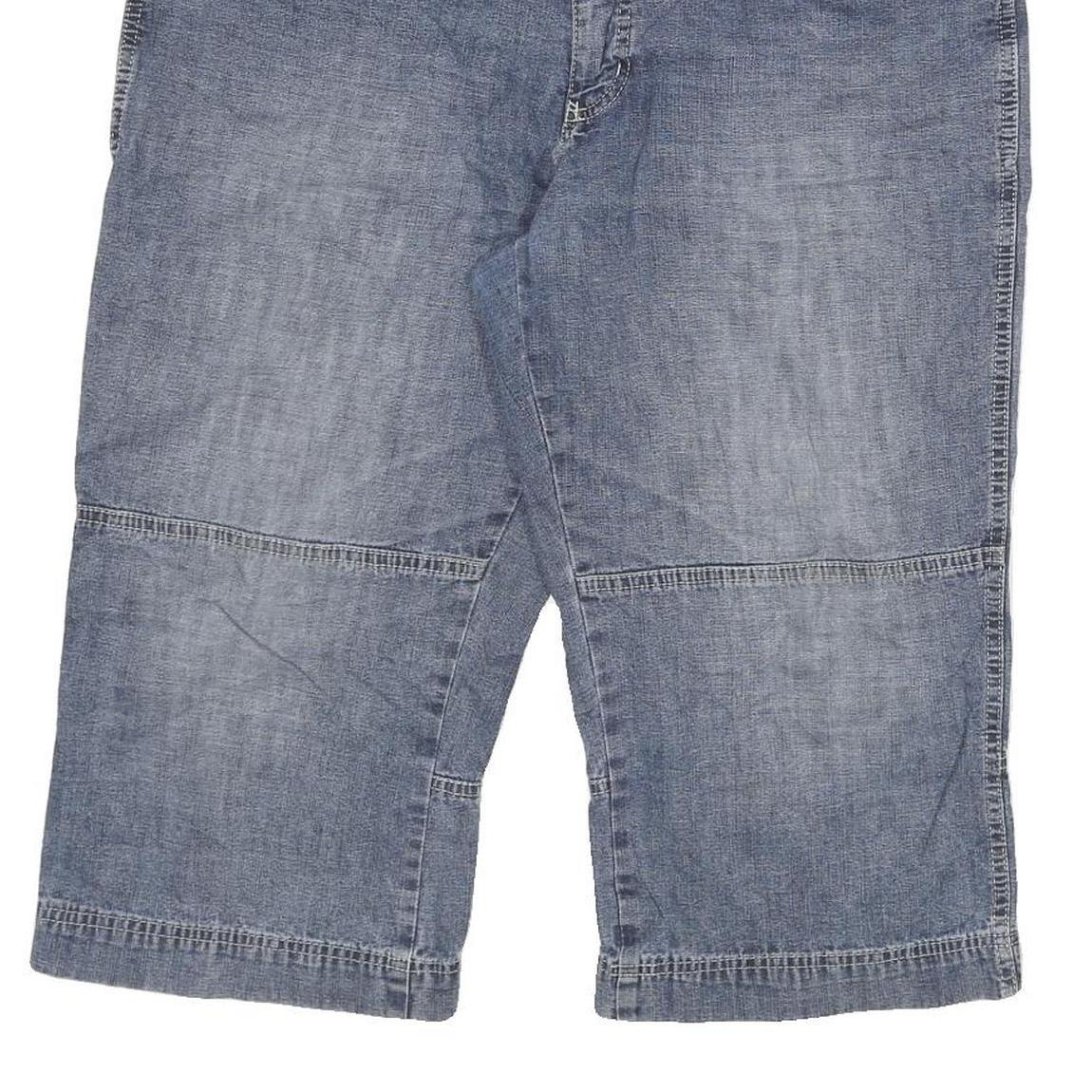 PIONEER Mens Shorts Blue Casual Denim 2XL W36 Cotton Blend Relaxed Fit