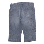 PIONEER Mens Shorts Blue Casual Denim 2XL W36 Cotton Blend Relaxed Fit