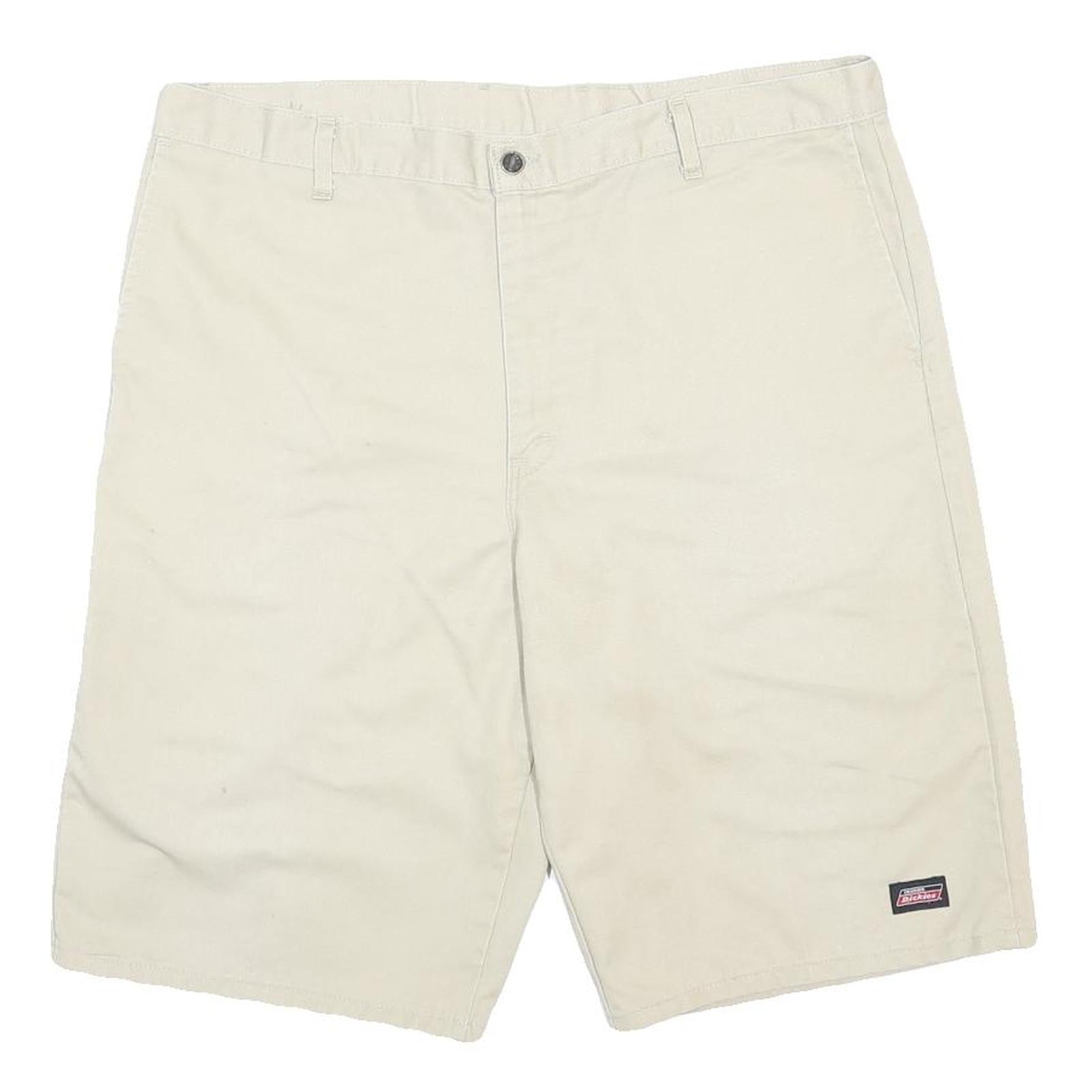 DICKIES Mens Shorts Beige Casual XL W40 Cotton Durable Workwear
