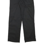 DICKIES Mens Cotton Blend Black Regular Straight Trousers W31 L29 Workwear