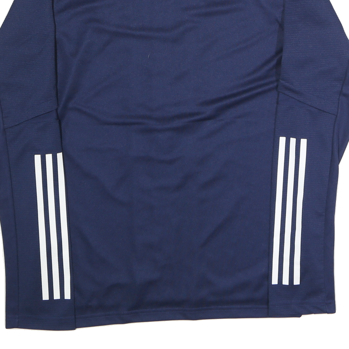 ADIDAS Mens Navy Blue Soccer Track Jacket M Polyester Zip Plain Sportswear
