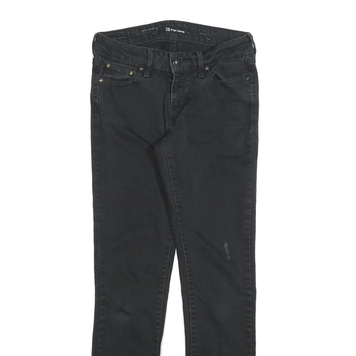 LEVI'S Womens Black Slim Skinny Denim Medium W26 L29 Cotton Blend Zip Jeans