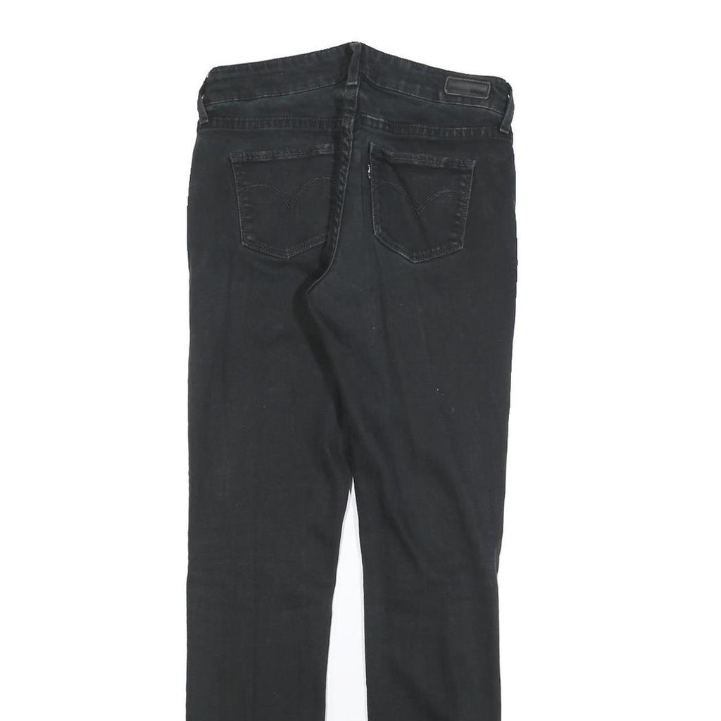 LEVI'S Womens Black Slim Skinny Denim Medium W26 L29 Cotton Blend Zip Jeans