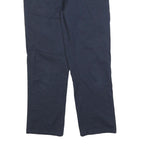 DICKIES Mens Regular Navy Blue Cotton Blend Straight Trousers W32 L30 Workwear