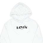 LEVI'S Mens White Hoodie S