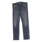 CARHARTT WIP Mens Jeans Blue Regular Straight Denim Medium W32 L29 Zip Cotton