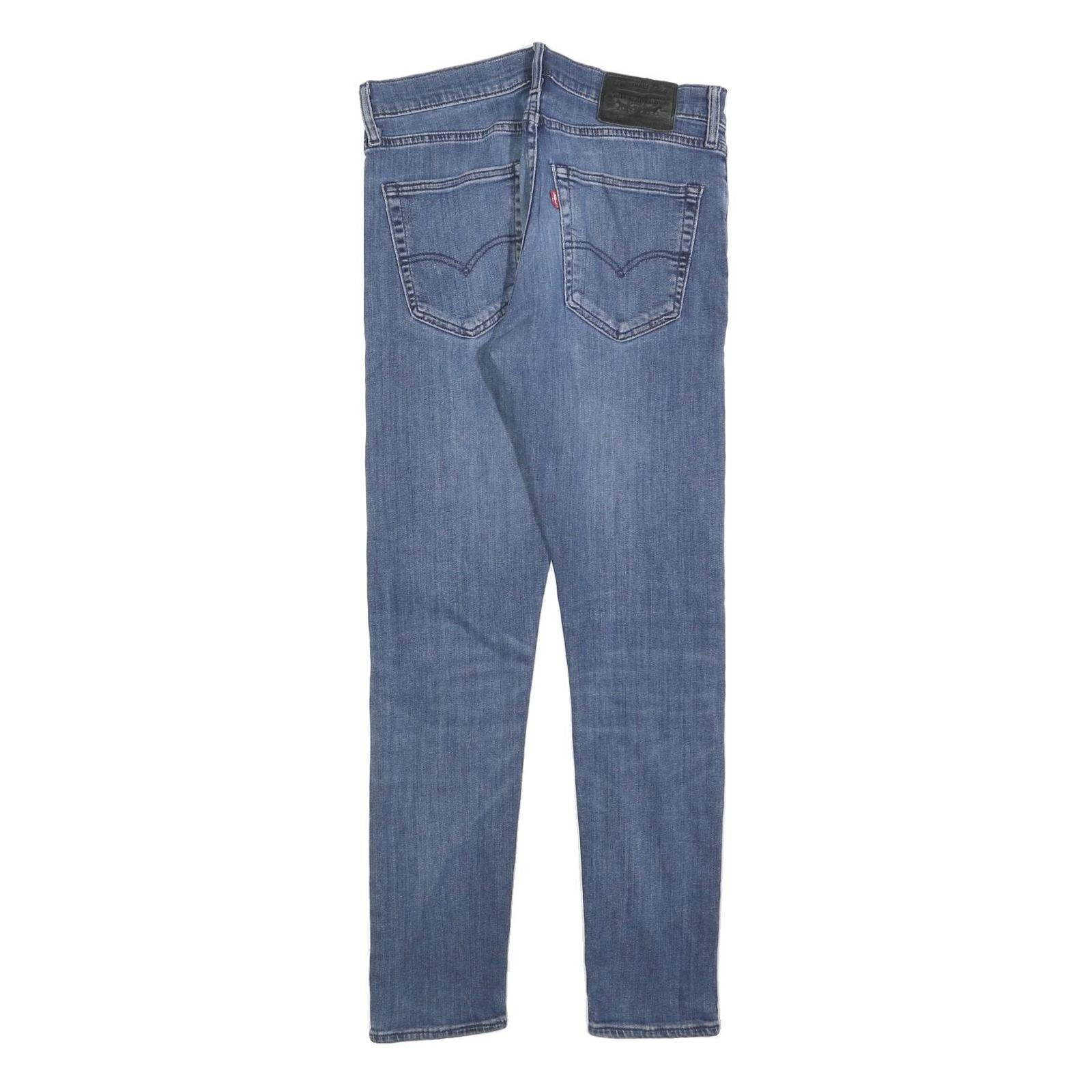 LEVI'S 512 BIG E Mens Slim Blue Denim Raw Jeans W31 L32 Stretch Cotton Blend