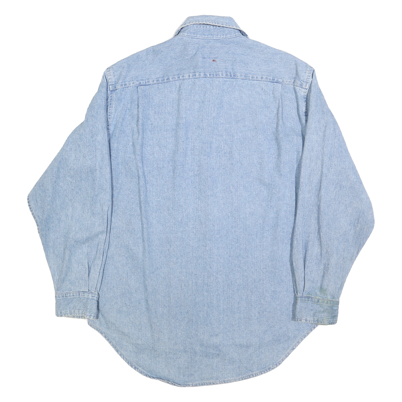 GAP Mens Light Blue Denim Shirt S Button Pocket Casual Cotton Blend