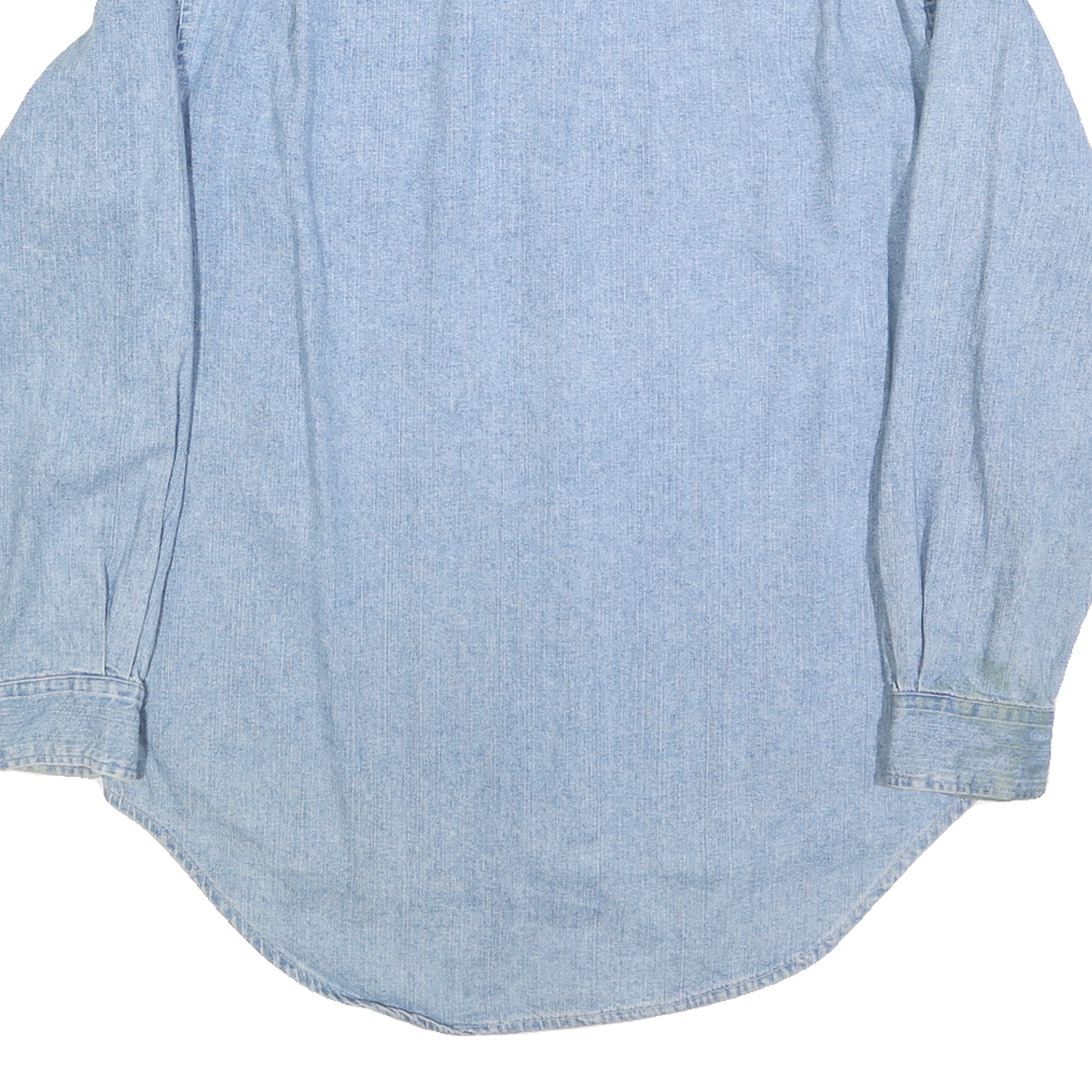 GAP Mens Light Blue Denim Shirt S Button Pocket Casual Cotton Blend