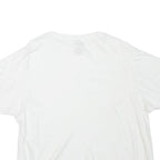 TRUE RELIGION Womens White Graphic T-Shirt L Short Sleeve Crew Neck Logo