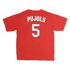 GENUINE MERCHANDISE Mens Red Cardinals Shirt M Short Sleeve Crew Neck Baseball