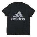 ADIDAS Mens Black Classic Graphic T-Shirt M Short Sleeve Crew Neck Cotton Blend