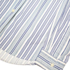 RALPH LAUREN POLO JEANS COMPANY Mens Blue White Striped Shirt M Cotton Blend