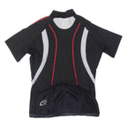 GONSO Cycling Womens Jersey Black 1/4 Zip UK 12
