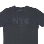 CARHARTT WIP Mens Black Cotton Blend Graphic T-Shirt L Short Sleeve Crew Neck